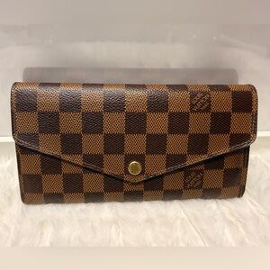 LOUIS VUITTON-CA4184 Sarah Wallet Damier Ebene